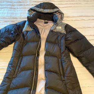 The North Face Girls XL goose down winter coat